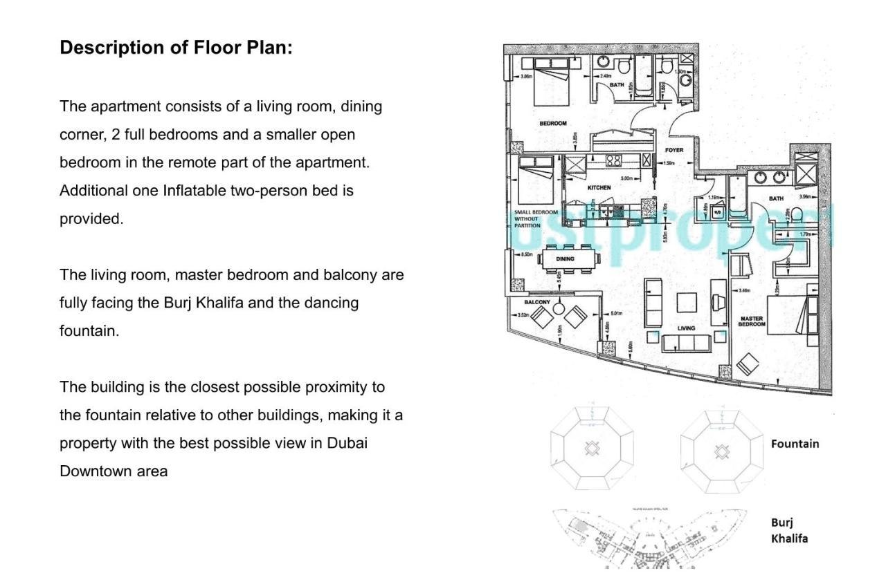 Elite Royal Apartment - Full Burj Khalifa & Fountain View - 2 Bedrooms And 1 Open Bedroom Without Partition ดูไบ ภายนอก รูปภาพ